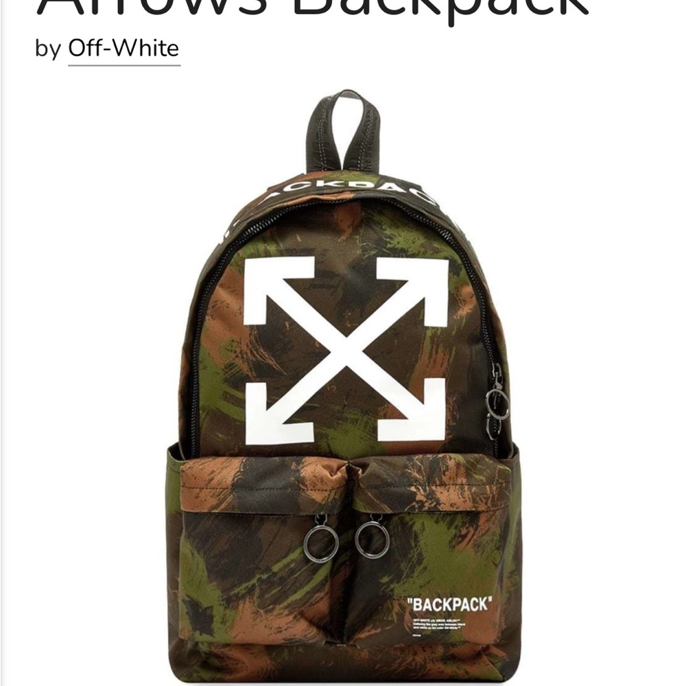 Off-White Multicolor Arrows Backpack - image 1